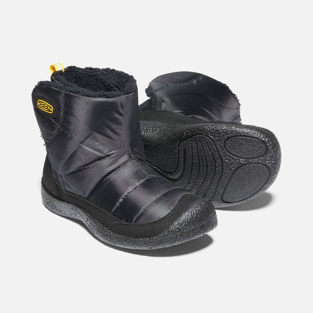 Keen Slip-On Kängor Barn Svarta/Gula - Howser Ii Boots - 524360PXH